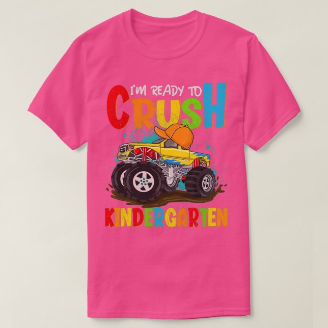 Redo för att krossa Kindergarten Monster T Shirt (Design framsida)
