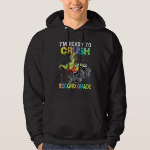 Redo för att krossa Lastbil Dinosaur för andra Kla Hoodie