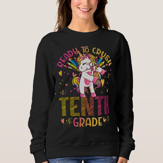 Redo för att krossa tioelfte Klass-Uni T Shirt (Framsida)