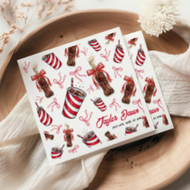 Redo för att Pop Cola Baby Shower Pappersservett