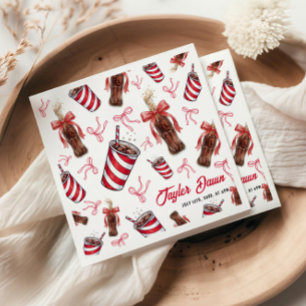 Redo för att Pop Cola Baby Shower Pappersservett