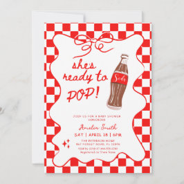 Redo för att Pop Soda Baby shower Inbjudningar
