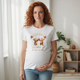Redo för att Poppa Björn Bebis Shower T-Shirt