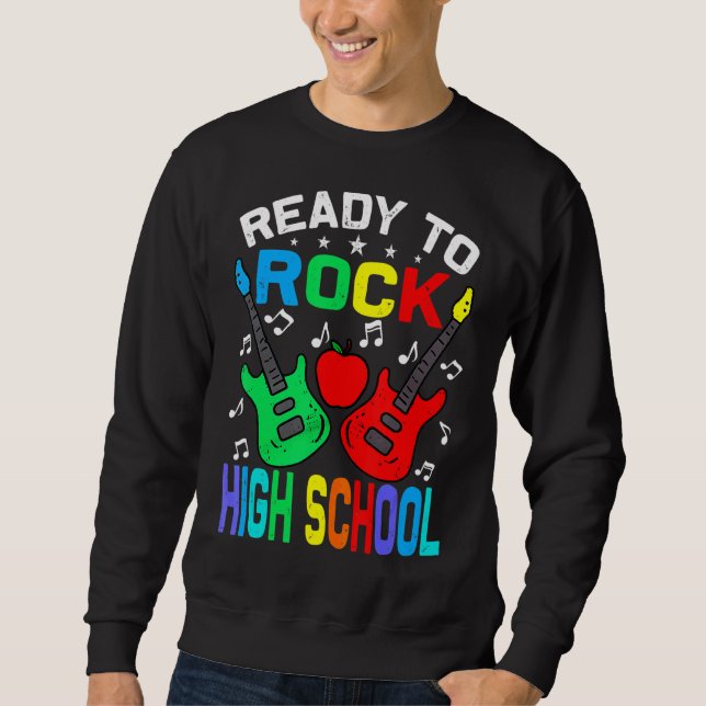 Redo För Att Rocka High School Högstadiet Börjar G Lång Ärmad Tröja (Framsida)