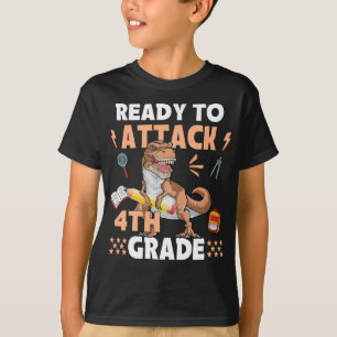 Redo för att slå på Klass 4:e apparaten dosinosaur T Shirt