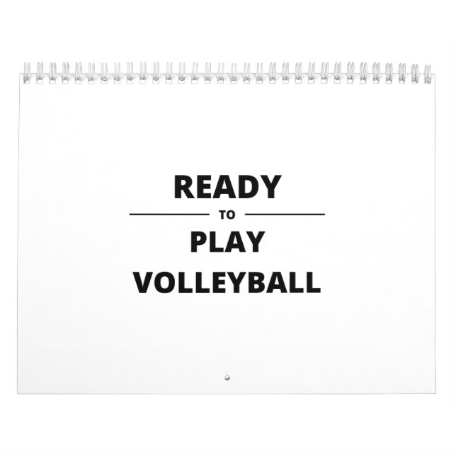 REDO FÖR ATT SPELA VOLLEYBALL KALENDER (Omslag)