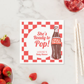 Redo För Att Spruta Soda Läsk Cola Barnkalas Pappersservett
