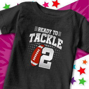 Redo För Att Tackla 2 Fotbollsfest 2-årsdag T Shirt