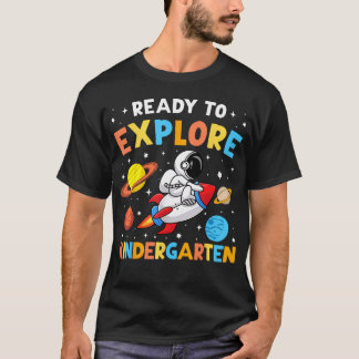 Redo För Att Utforska Förskoleklassens Huvud Höstt T Shirt