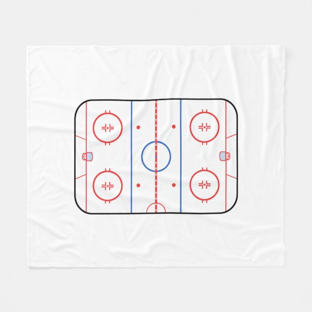 Redo för autograf för hockeyisbanafölje fleecefilt (Framsidan (Horisontell))