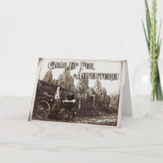 Redo för Äventyr-hälsningskort Kort