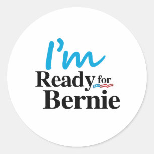 Redo för Bernie 2016 Runt Klistermärke