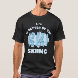 Redo för bländardelen t-shirt för skidåkning av äl