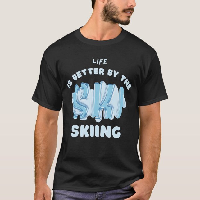 Redo för bländardelen t-shirt för skidåkning av äl (Framsida)
