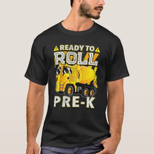 Redo för blandare Lastbil till rullning före K T Shirt (Framsida)