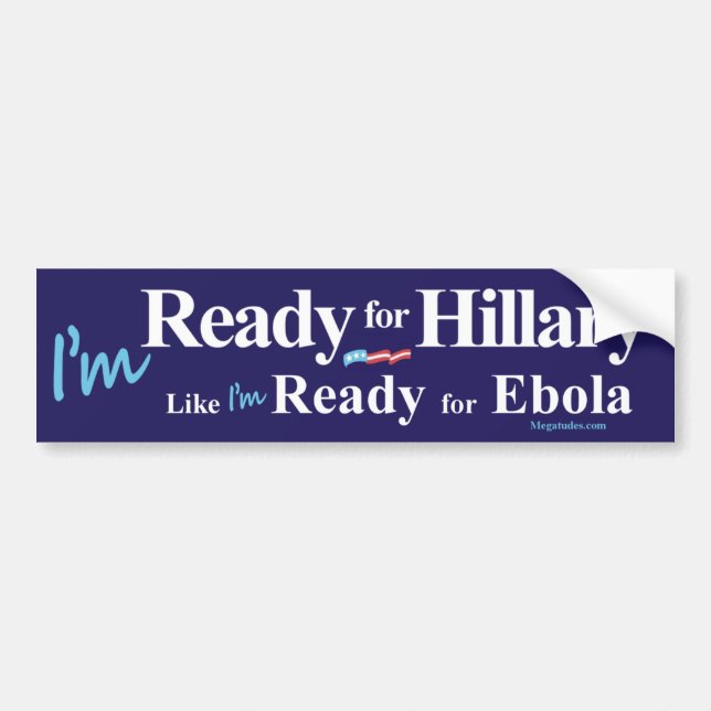 Redo för den Hillary något liknande mig Bildekal (Framsidan)