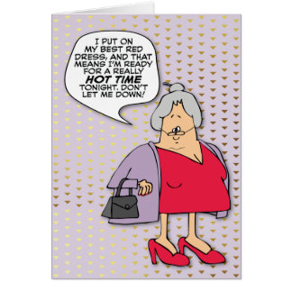 "Redo för en Hett" Lustigt födelsedagskort Hälsningskort