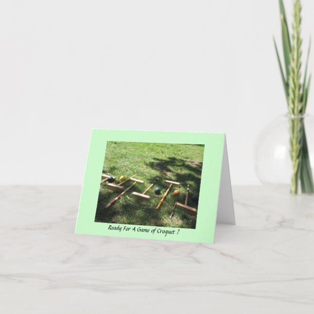 Redo för ett krokspel? inbjudan (Framsida)