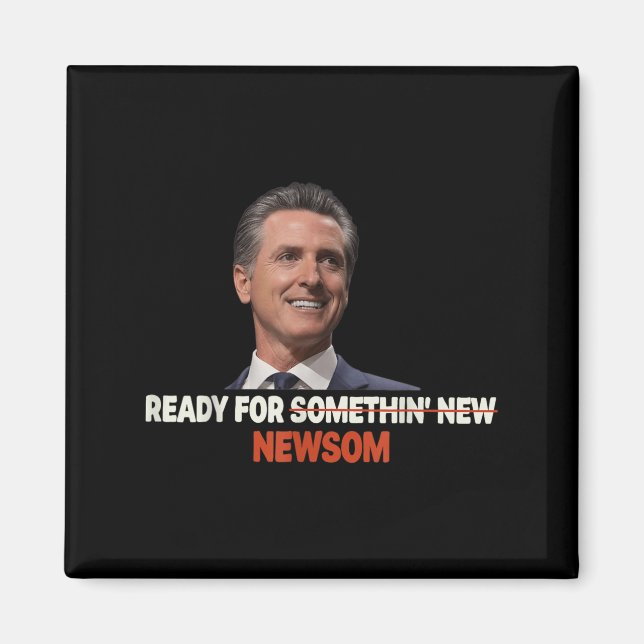 Redo för ett nytt saltställ med Gavin News Magnet (Framsidan)