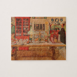 Redo för ett spel med kort av Carl Larsson Pussel