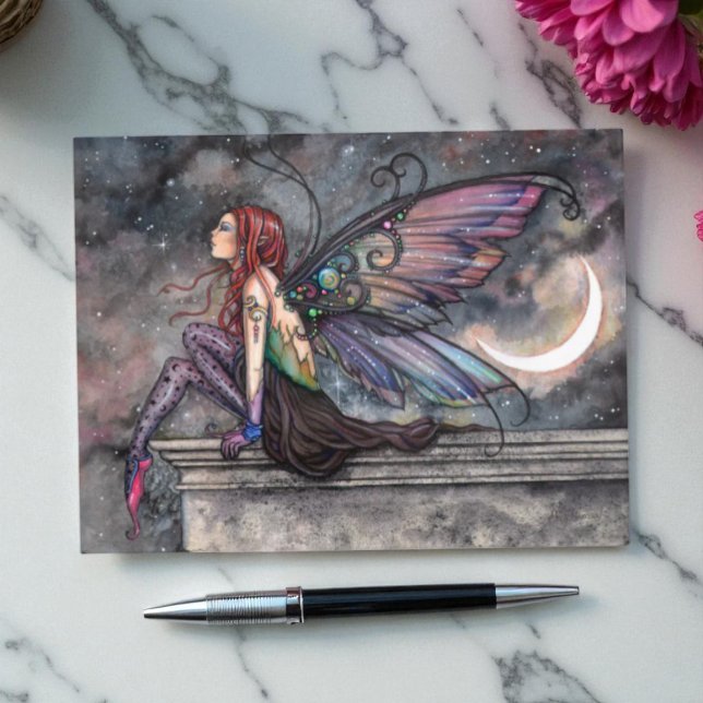 Redo för färd Mystical Celestial Fairy Art Vykort (Skapare uppladdad)