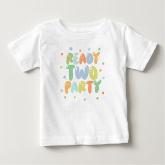 Redo för fest pojke 2-års födelsedags t-shirt