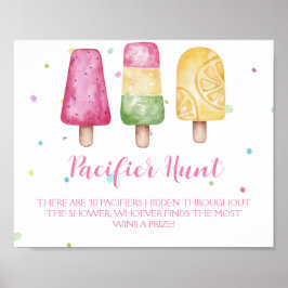 Redo för flickor att spela barnstödsskor Nappar Hu Poster