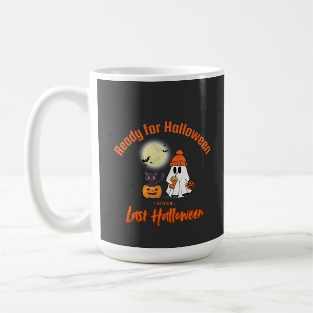 Redo för Halloween sedan sista Halloween T-shirt Kaffemugg (Vänster)