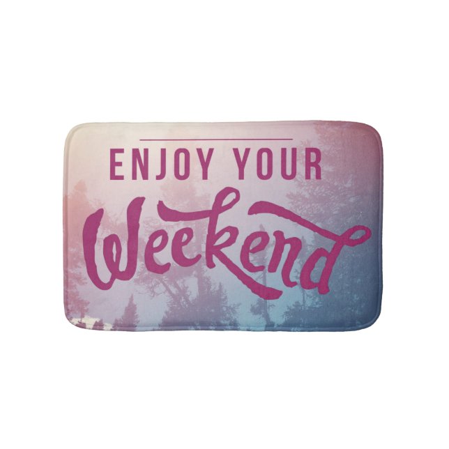 Redo för helgen badrumsmatta (Framsidan)