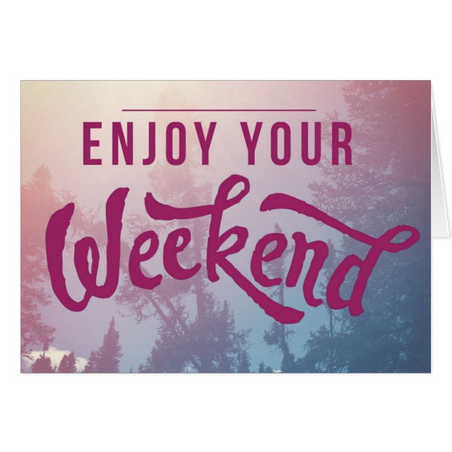 Redo för helgen hälsningskort (Framsidan Horizontal)