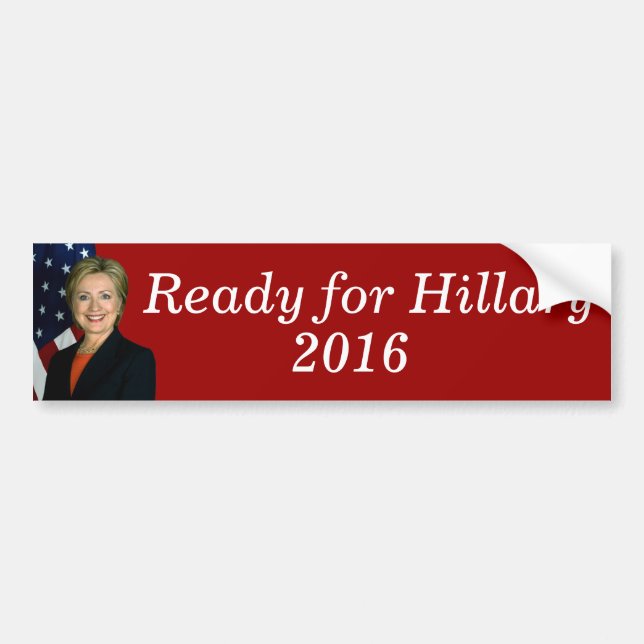 Redo för Hillary 2016 Bildekal (Framsidan)