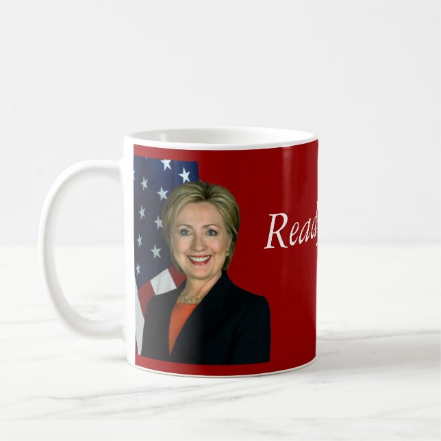 Redo för Hillary 2016 Kaffemugg (Vänster)