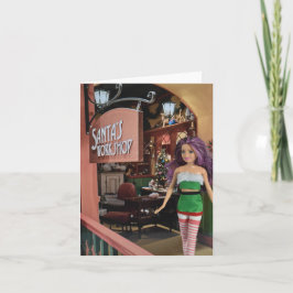 Redo för jul. Julkort Kort