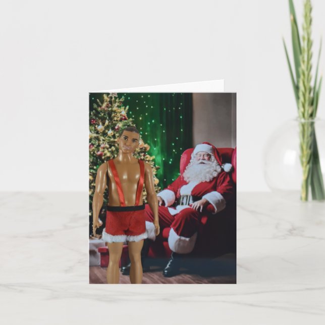 Redo för jul. Julkort Kort (Framsida)