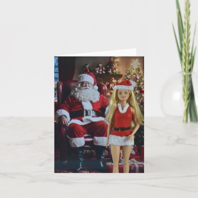 Redo för jul. Julkort Kort (Framsida)