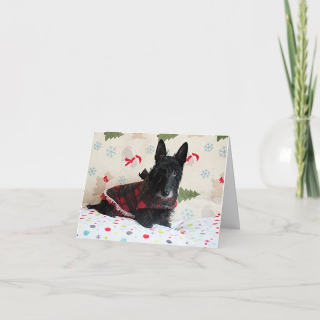 Redo för julkort (med text) kort (Framsida)