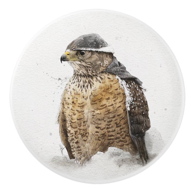 Redo för keramikknoppen Snö Knopp (Framsidan)