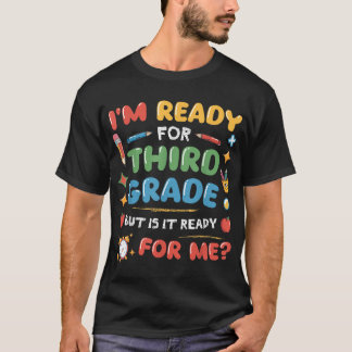 Redo för Kids Boys i tredje Klass T Shirt