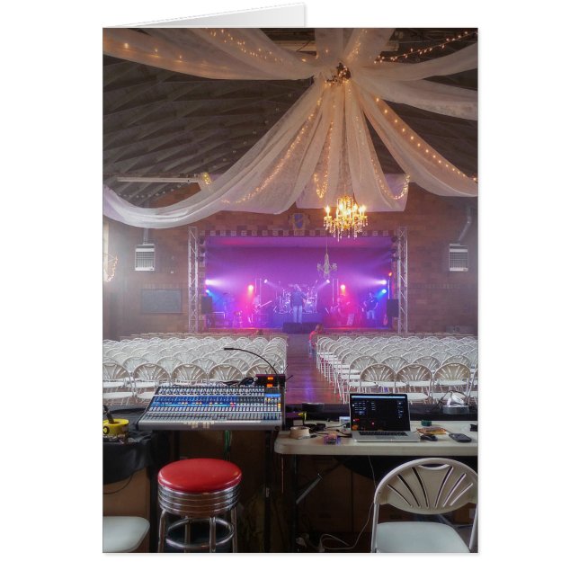 Redo för konsert hälsningskort (Framsidan)