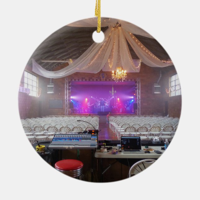 Redo för konsert julgransprydnad keramik (Baksidan)