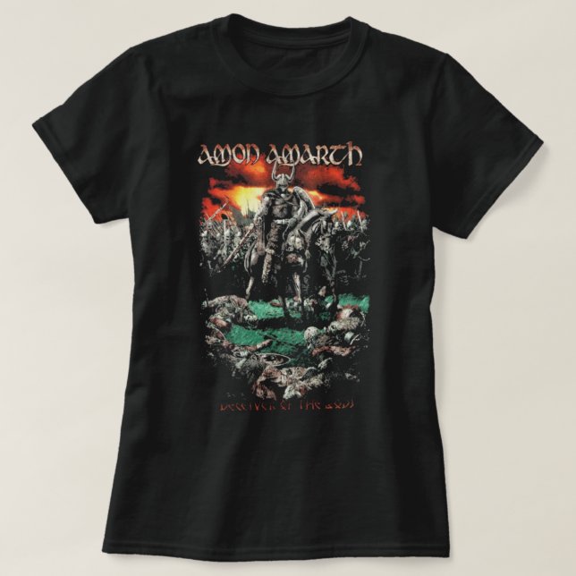 Redo för Krig Amon Amarth Trending T Shirt (Design framsida)