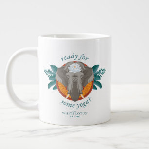 Redo för lite Yoga? - Den vita Lotus Jumbo Mugg