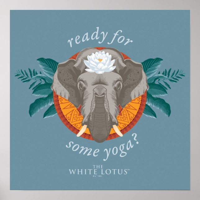 Redo för lite Yoga? - Den vita Lotus Poster (Framsidan)