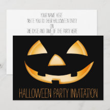 Redo för mall - Halloween fest-inbjudningskort