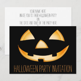 Redo för mall - Halloween fest-inbjudningskort