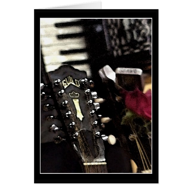 Redo för musik hälsningskort (Framsidan)