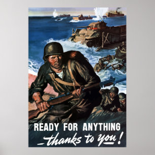 Redo för något -- Affisch WW2