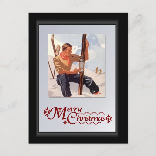 Redo för pisten helg vykort (Framsida)