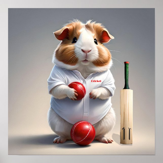 Redo För Pitchen, Marsvin Cricketspelare Poster (Framsidan)