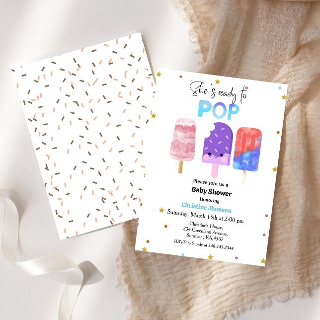 Redo för popup-babydusch inbjudningar (Skapare uppladdad)